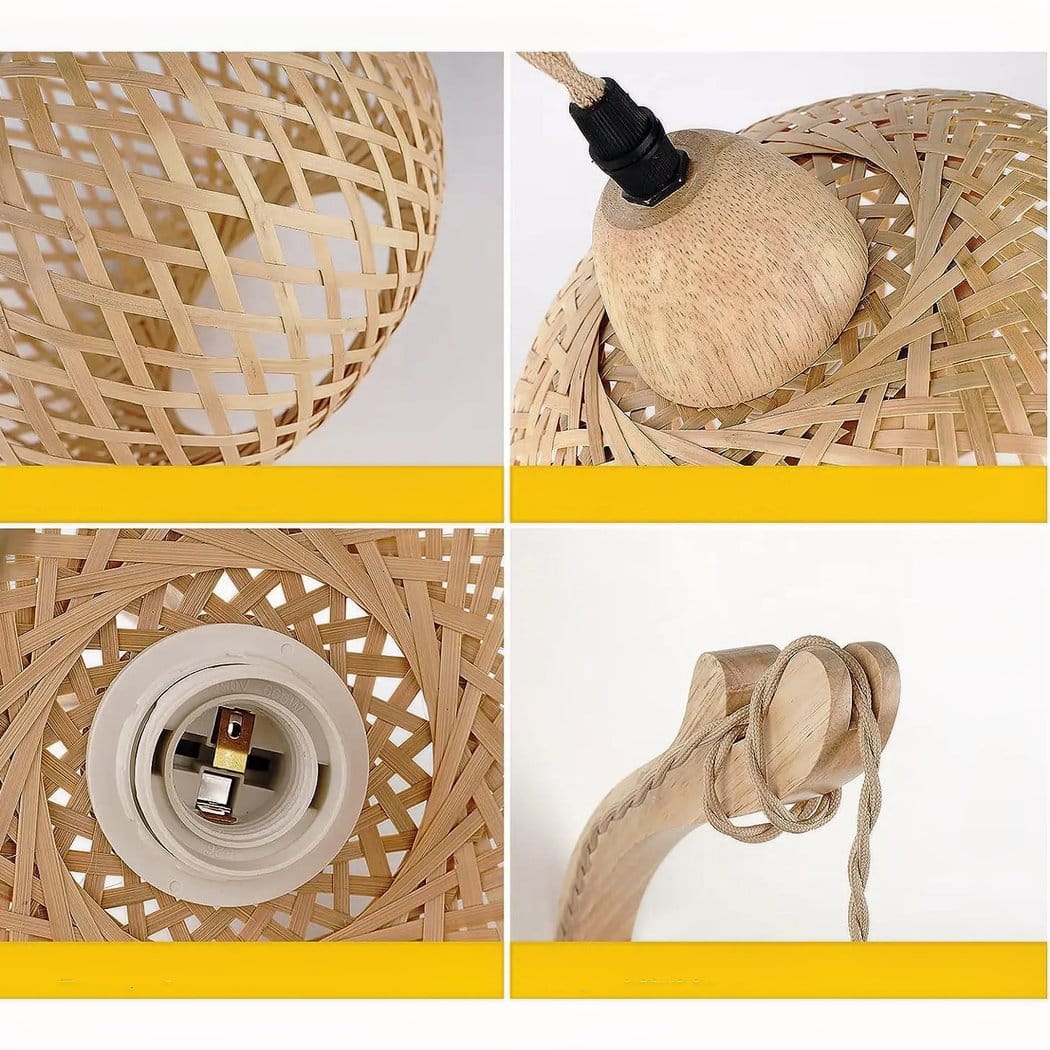 Applique murale suspendue en bambou – Cléor Arabesque