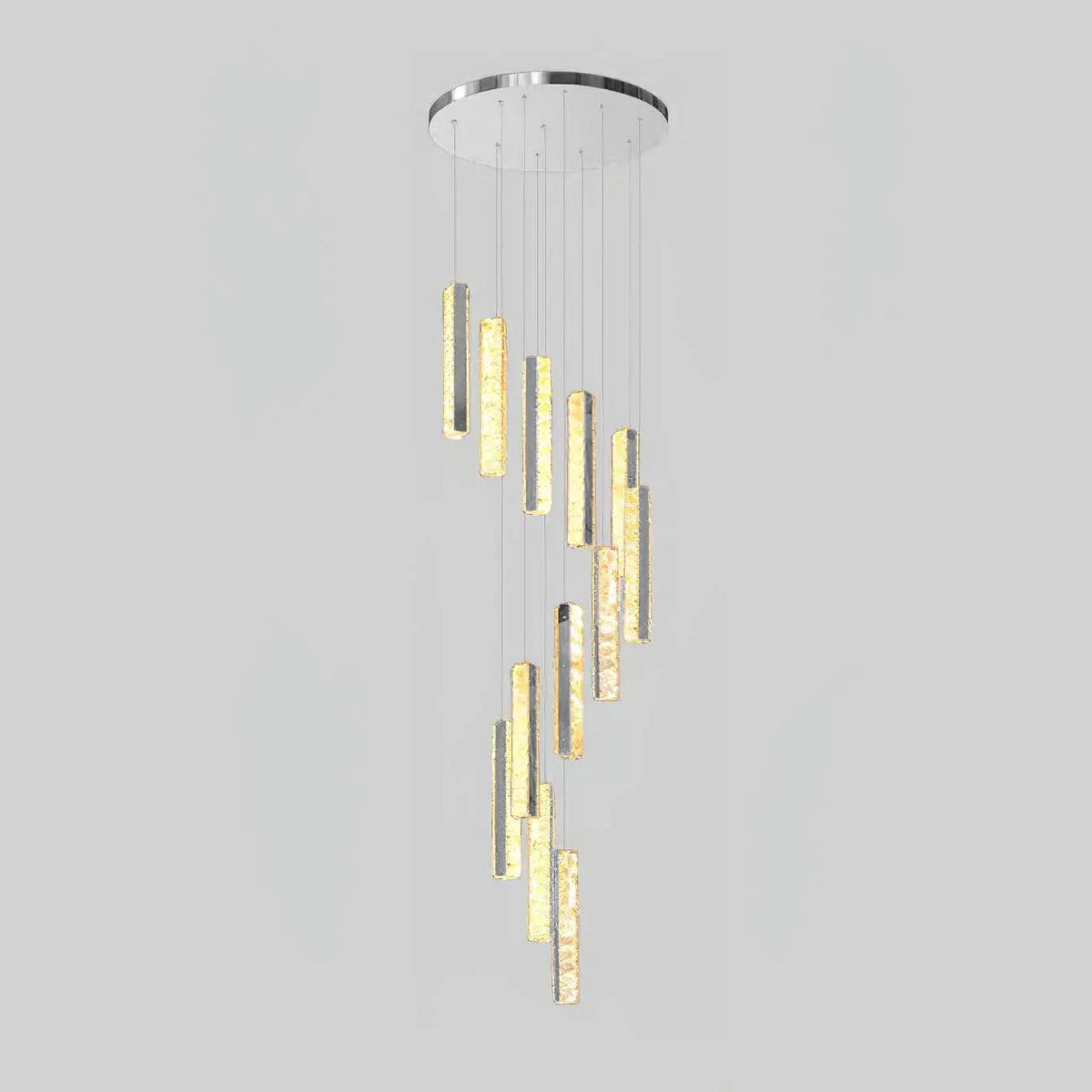 Lustra Lustre Villa Forci Suspension Argentée Moderne - Neutralighting