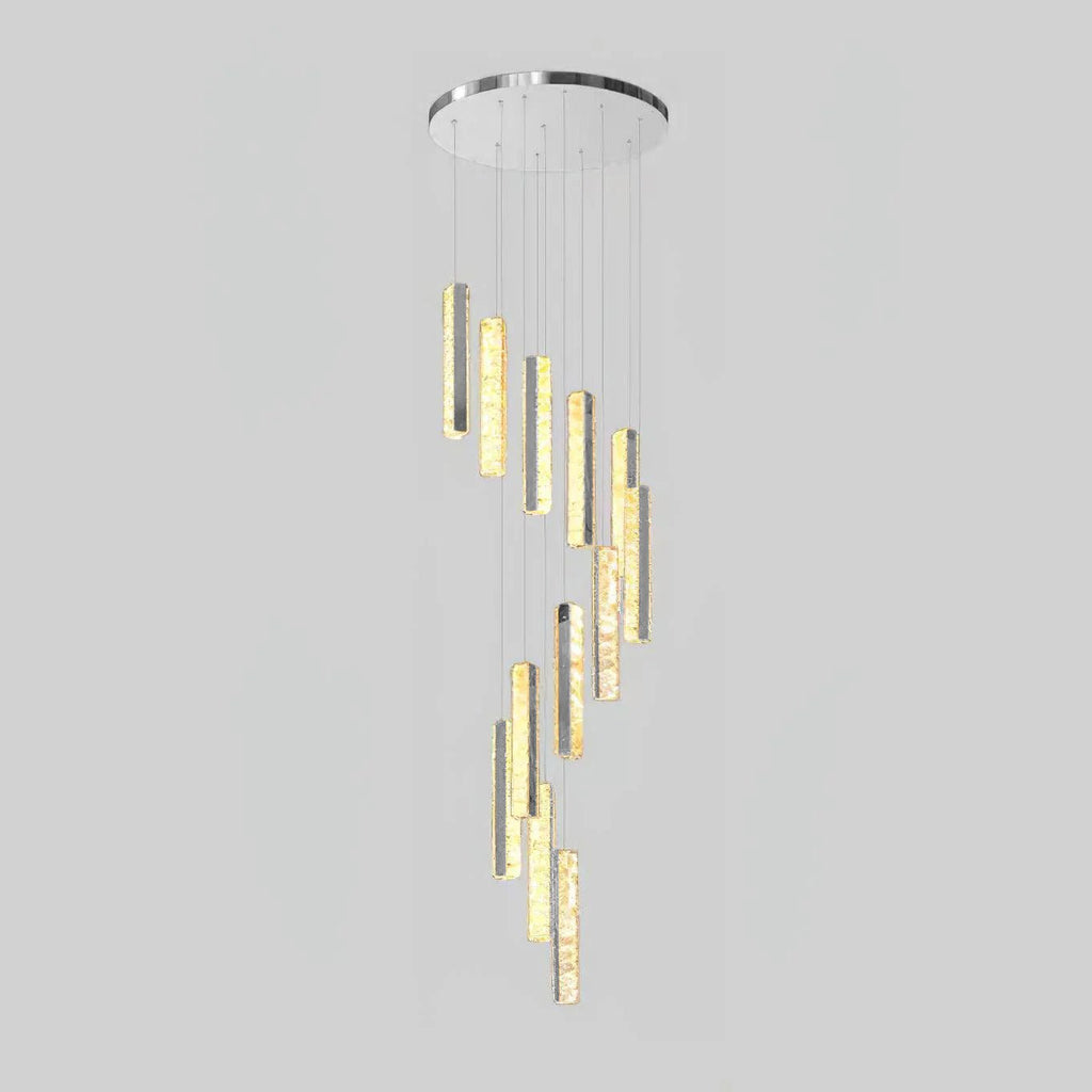 Lustra Lustre Villa Forci Suspension Argentée Moderne - Neutralighting