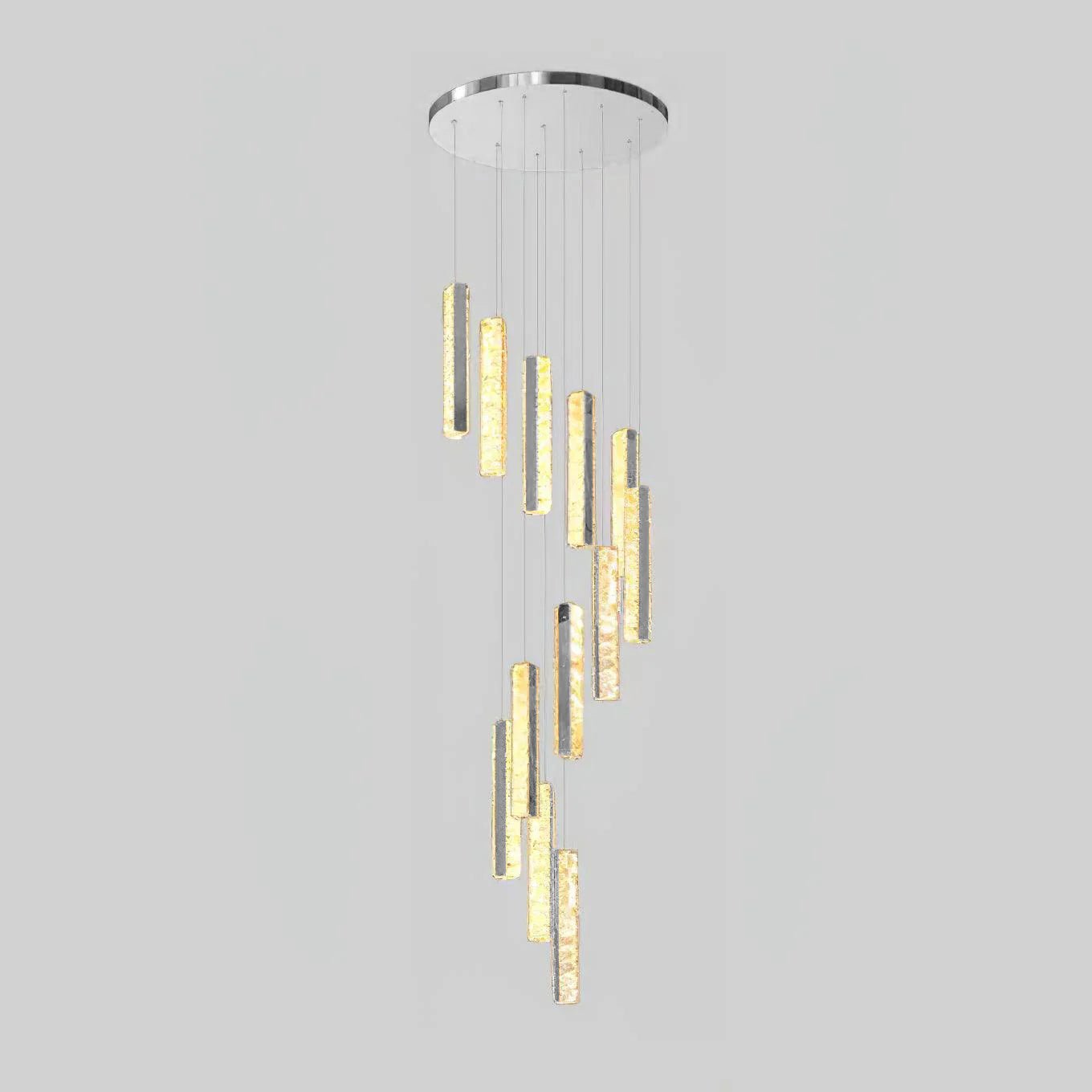 Lustra Lustre Villa Forci Suspension Argentée Moderne - Neutralighting
