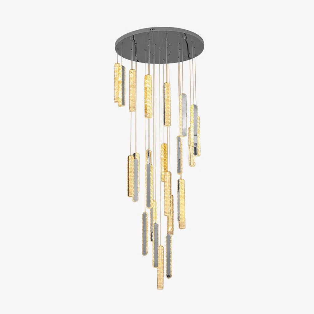 Lustra Lustre Villa Forci Suspension Argentée Moderne - Neutralighting