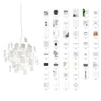 Lustra Chandelier en Papier Personnalisable Créatif - Neutralighting