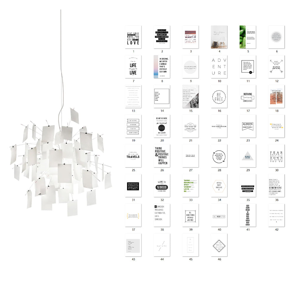 Ortheen Lustre Métal Papier Créativité Individuelle - Neutralighting