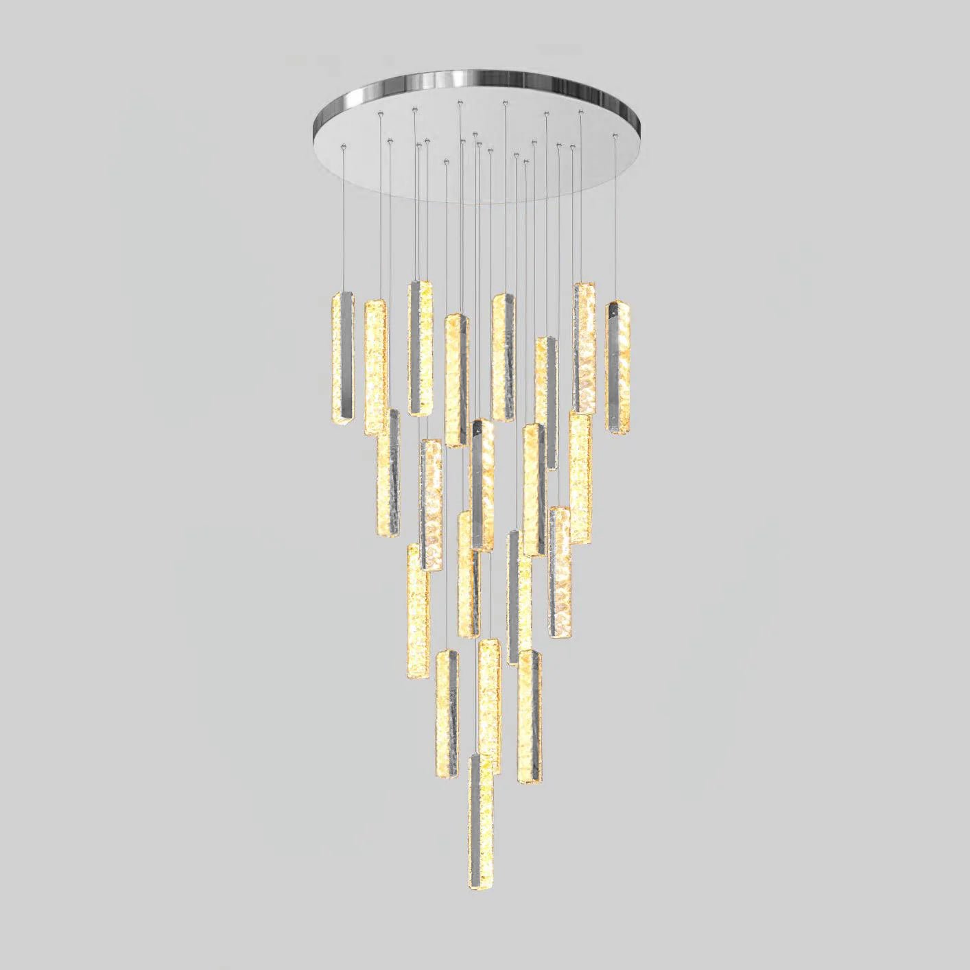 Lustra Lustre Villa Forci Suspension Argentée Moderne - Neutralighting