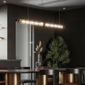 Ray Suspension Linéaire Moderne, Métal/Verre, Doré, Salon - Neutralighting