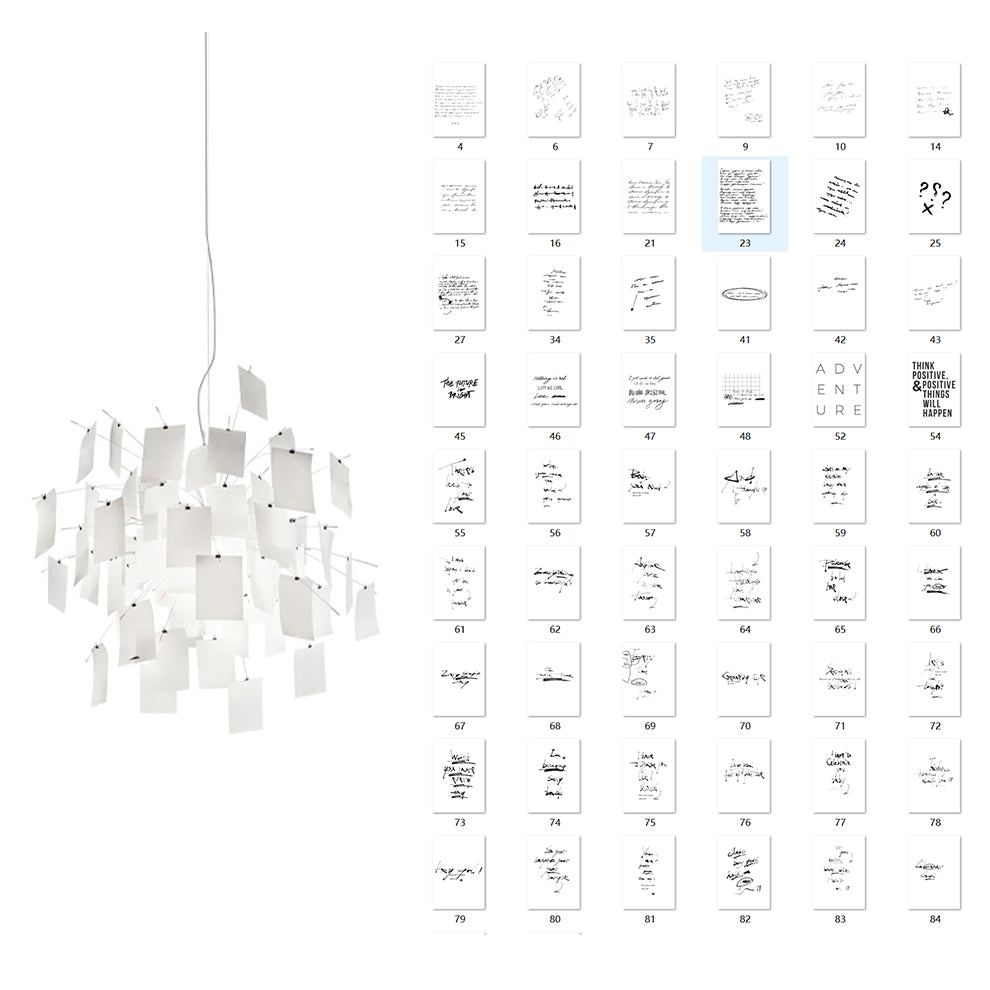 Ortheen Lustre Métal Papier Créativité Individuelle - Neutralighting