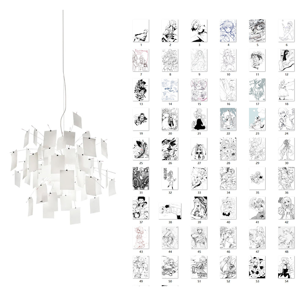 Ortheen Lustre Métal Papier Créativité Individuelle - Neutralighting