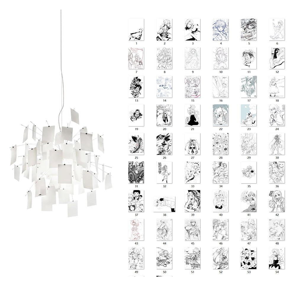 Lustra Chandelier en Papier Personnalisable Créatif - Neutralighting