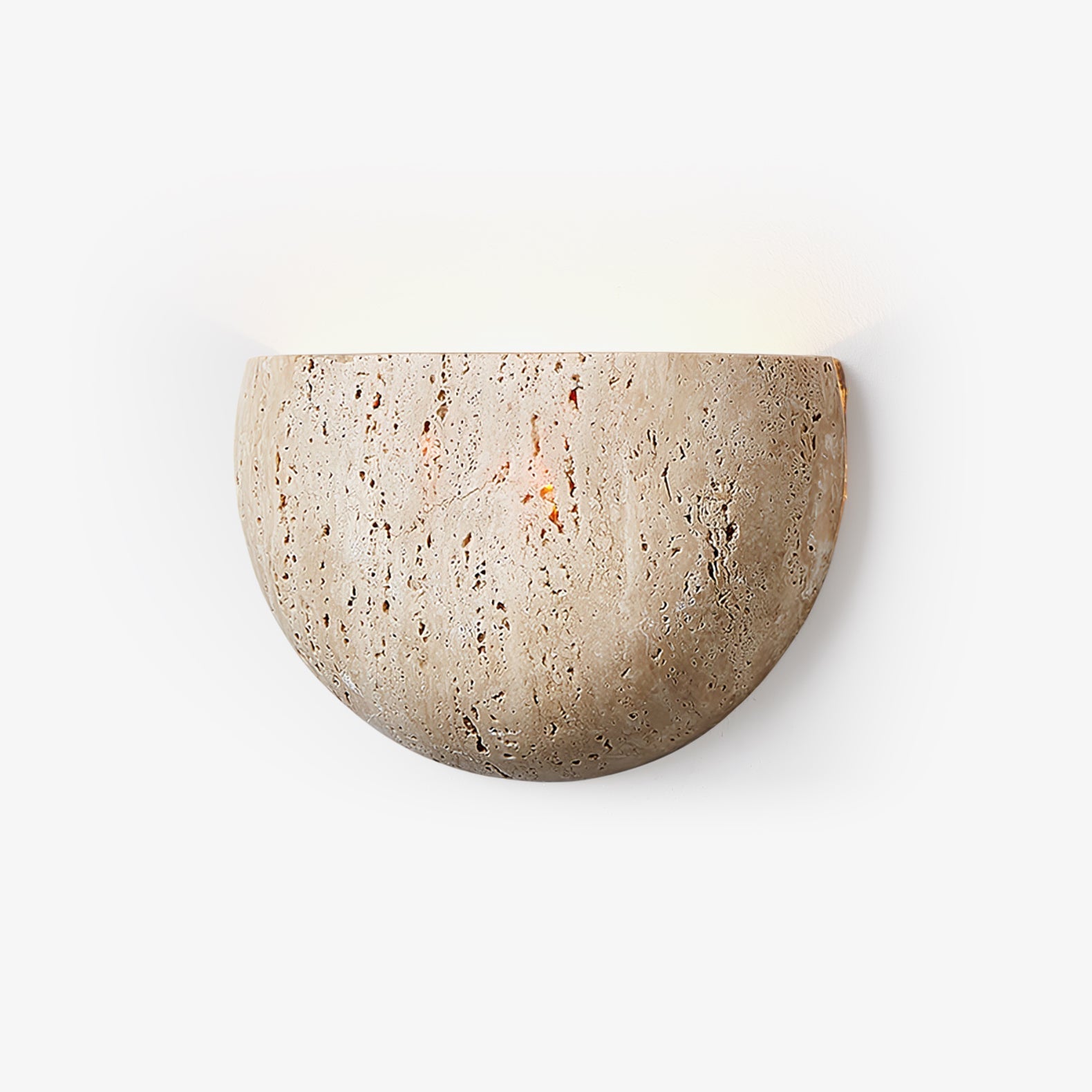 Armarel Applique Murale Demi-Lune en Travertin - Neutralighting