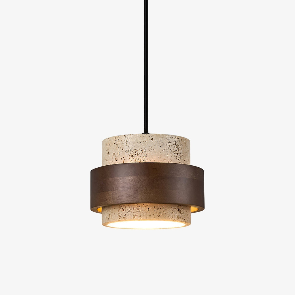 Cumirora Suspension Cylindre Superposé en Travertin - Neutralighting