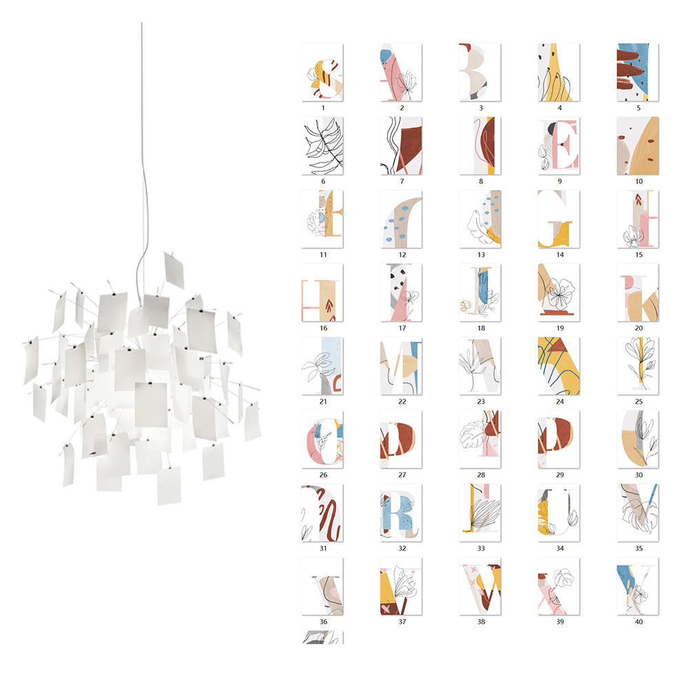 Ortheen Lustre Métal Papier Créativité Individuelle - Neutralighting