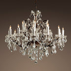 Silva Lustre décoratif Moderne, Métal/Cristal, Rouille, Salon - Neutralighting