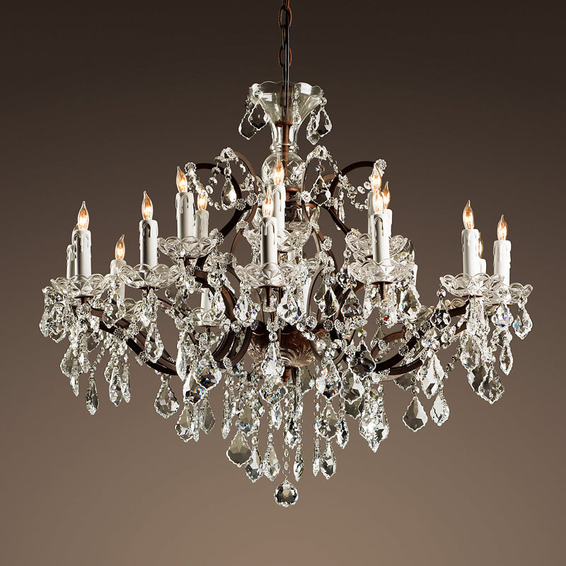 Silva Lustre décoratif Moderne, Métal/Cristal, Rouille, Salon - Neutralighting