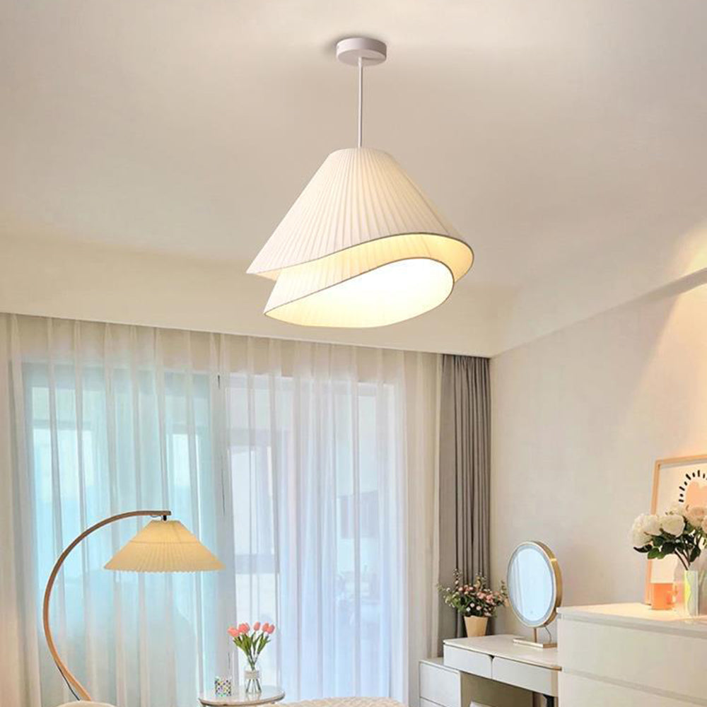 Ritta Suspension Nuage Moderne, Metal/Tissu, Blanc, Chambre à Coucher - Neutralighting