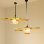 Ritta Moderne LED Suspension Bambou Salon Salle à manger - Neutralighting