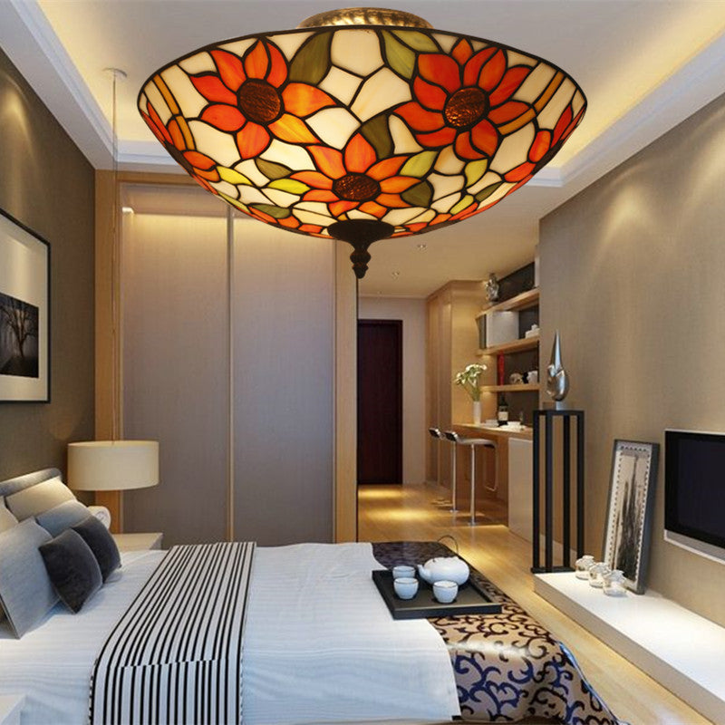 Tiffany Luxe Plafonnier Tournesol Chambre À Coucher/Salon - Neutralighting