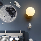 Aria Lune LED Applique Murale Blanc Résine Chambre Des Enfants - Neutralighting