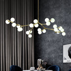 Valentina Moderne LED Lustre Or/Noir Verre Salon/Chambre À Coucher - Neutralighting