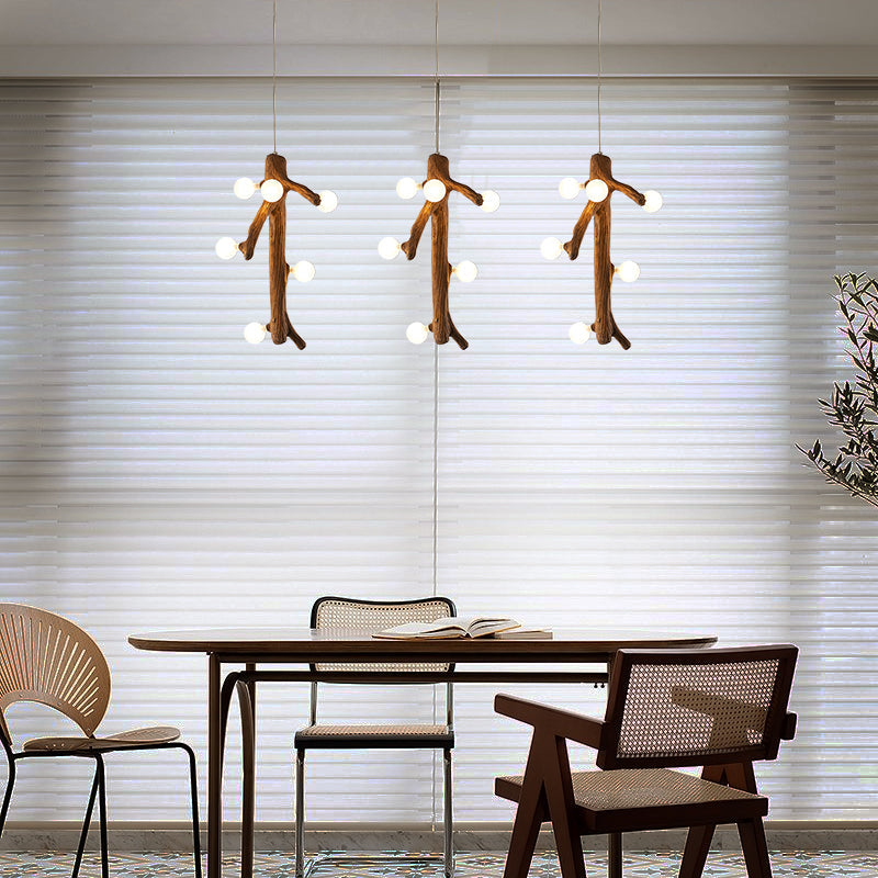 Epoch Nordique LED Lustre Bois Salon/Salle À Manger/Chambre À Coucher - Neutralighting