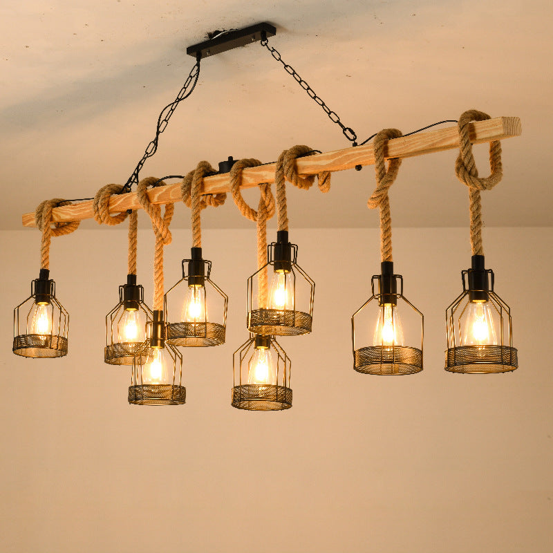 Epoch Lampe Suspension Industrielle Rétro LED en Métal Noir, Pour Bar - Neutralighting