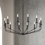 Silva Lustre Linéaire LED Moderne, Métal, Noir, Salon - Neutralighting