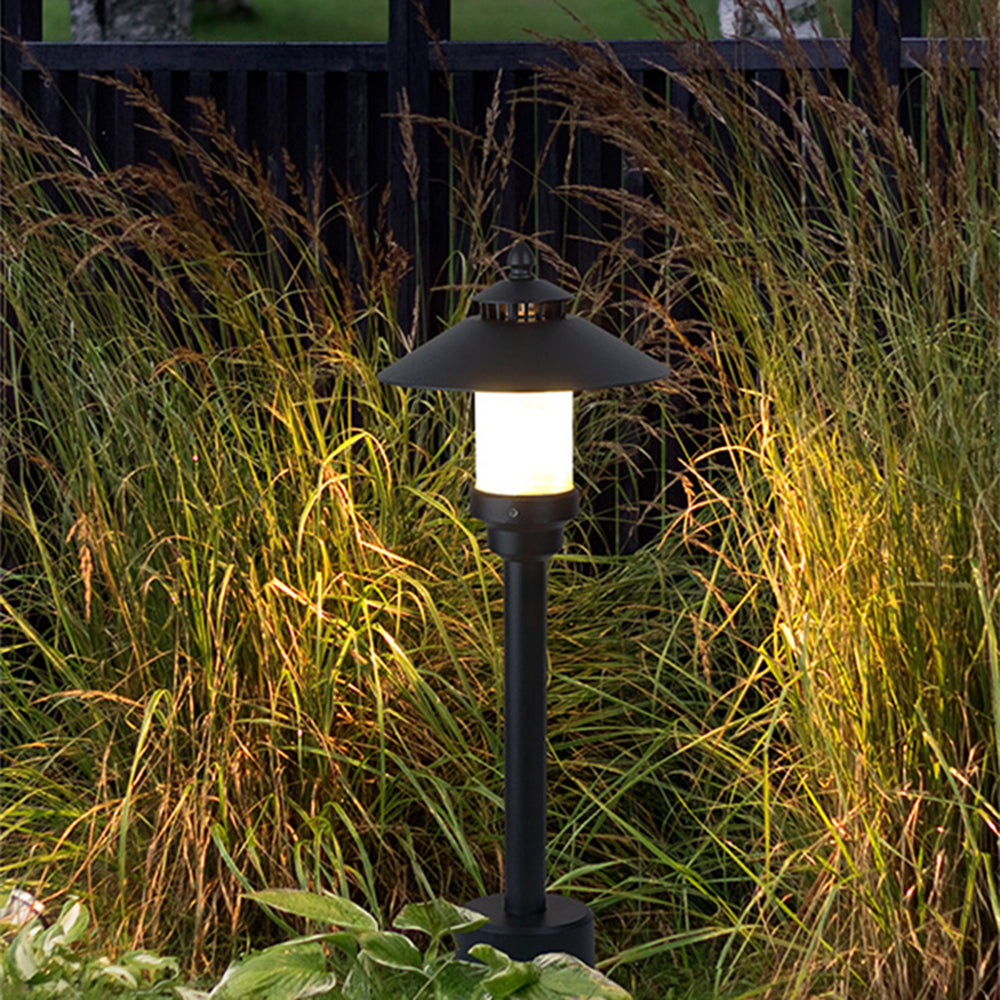 Arisha Extérieure Chapeau Minimaliste, Métal/Marbre, Noir, Extérieur - Neutralighting