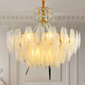 Kristy Suspension Plume Moderne, Cuivre/Verre, Doré, Salon - Neutralighting