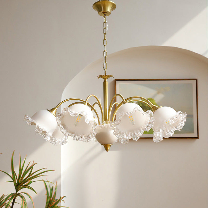 Arisha Rétro LED Métal Verre Lustre Salon Chambre à Coucher - Neutralighting