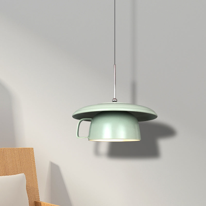 Valentina Rustique Tasse Céramique LED Suspension Salon - Neutralighting