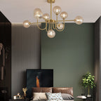Valentina Moderne LED Lustre Or Verre Salle À Manger/Salon/Chambre À Coucher - Neutralighting