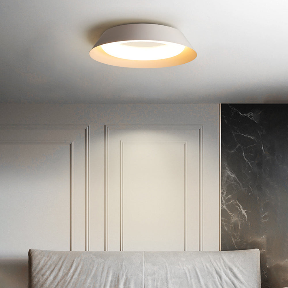 Arisha Plafonnier Bol Moderne, Métal/Acrylique, Blanc, Salon - Neutralighting