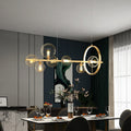 Valentina Moderne LED Lustre Or/Noir Verre Salon/Chambre À Coucher - Neutralighting