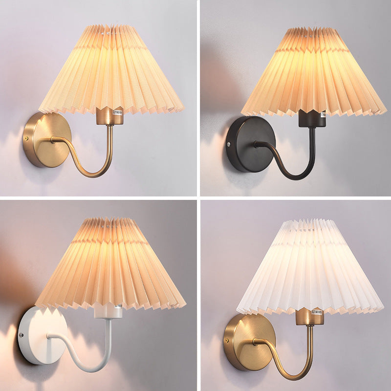 Tiffany Vintage Applique Murale Laiton/Noir Métal Chambre À Coucher - Neutralighting