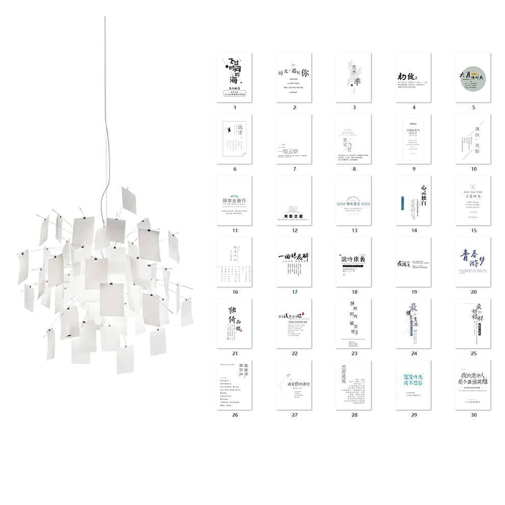 Ortheen Lustre Métal Papier Créativité Individuelle - Neutralighting