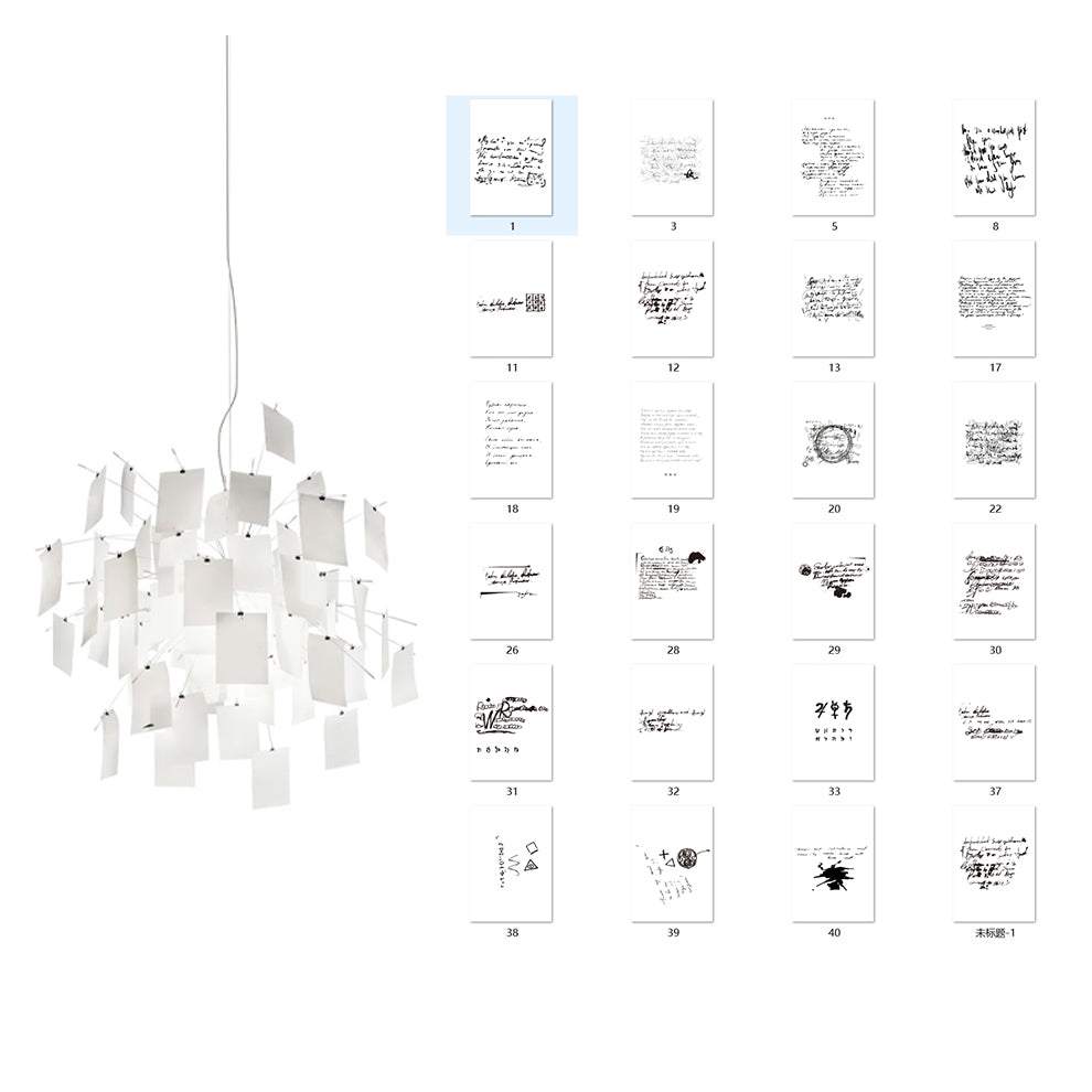 Ortheen Lustre Métal Papier Créativité Individuelle - Neutralighting