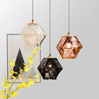 Valentina Polyèdre LED Suspension Métal Verre Cuisine Chambre à Coucher - Neutralighting