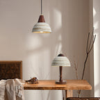 Muto Nordique LED Suspension Métal/Céramique/Bois Chambre À Coucher - Neutralighting