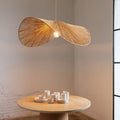 Ritta Twine Suspension Ronde Naturelle, Métal/Rotin, Marron/Beige, Cuisine/Bureau - Neutralighting