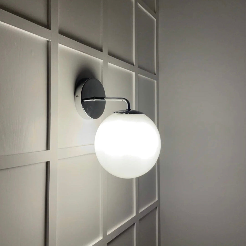 Valentina Français Métal Verre Intérieur Applique Murale Chambre à Coucher - Neutralighting