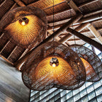 Juno Suspension style rustique en rotin - Neutralighting