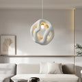 Avi Suspension Globe Moderne, Métal/Résine, Blanc/Noir, Bar/Salle de Séjour - Neutralighting