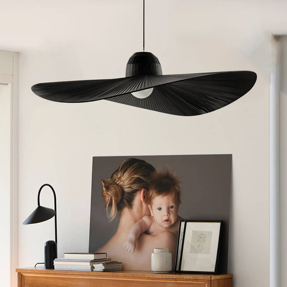 Ritta Suspension Vintage, Métal/Tissu, Blanc/Noir, Salle à Manger - Neutralighting