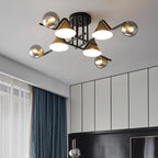 Arisha Design LED Plafonnier Métal/Verre Salon/Chambre à Coucher - Neutralighting