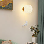 Aria Lune LED Applique Murale Blanc Résine Chambre Des Enfants - Neutralighting