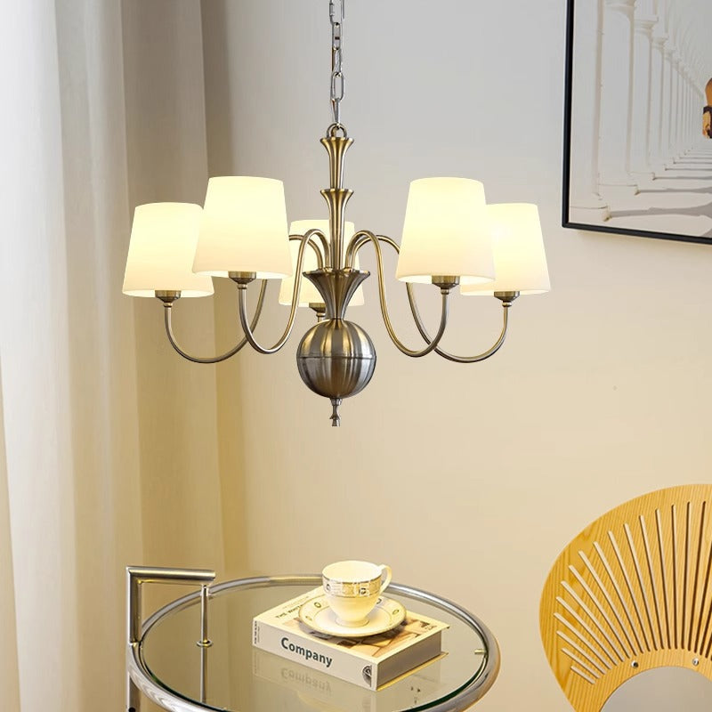 Silva Ancien Métal Verre Lustre Salle d'Étude Chambre à Coucher - Neutralighting