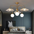 Valentina Nordique LED Lustre Or Verre Salon/Chambre À Coucher/Salle À Manger - Neutralighting