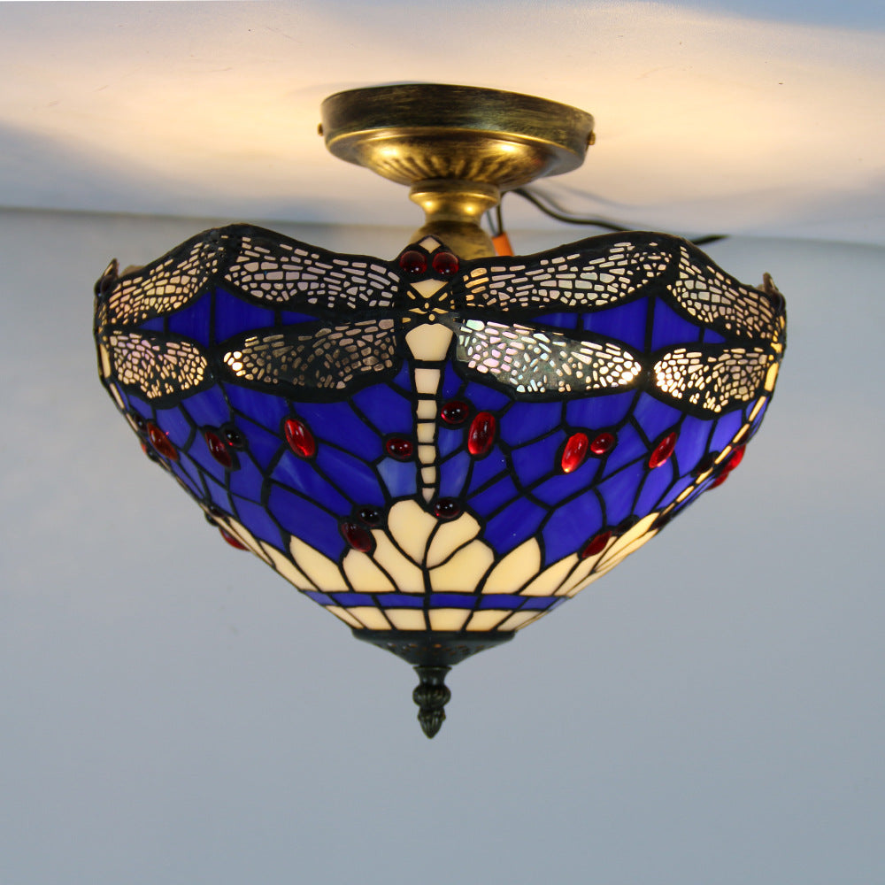 Tiffany Vintage Plafonnier Libellule Chambre À Coucher - Neutralighting