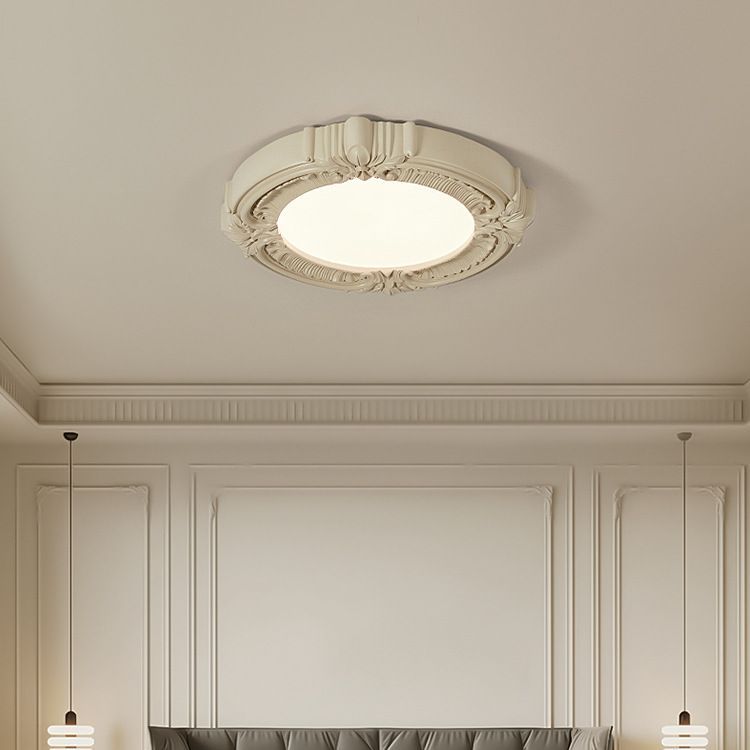 Arisha Plafonnier Rétro Français Résine Acrylique Chambre à Coucher - Neutralighting