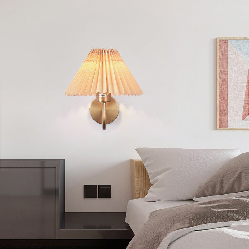 Tiffany Vintage Applique Murale Laiton/Noir Métal Chambre À Coucher - Neutralighting