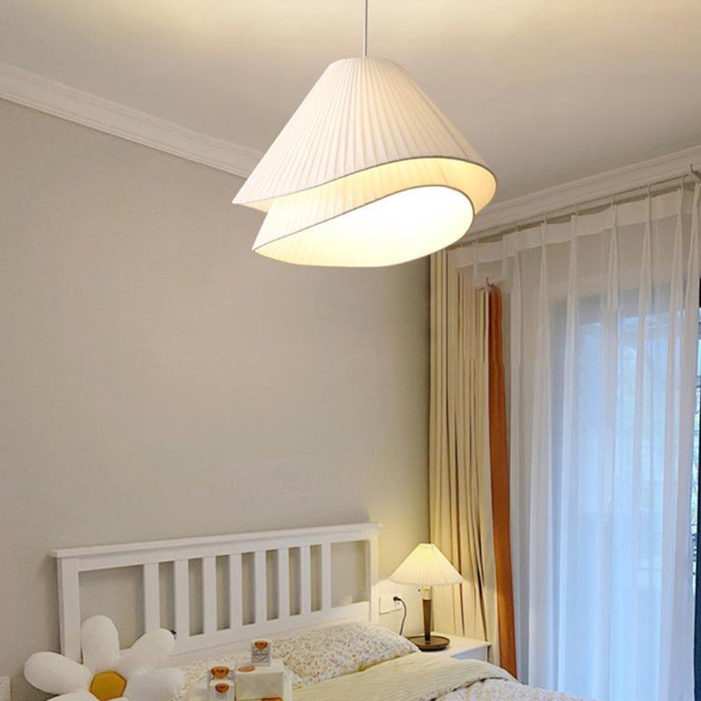 Ritta Suspension Nuage Moderne, Metal/Tissu, Blanc, Chambre à Coucher - Neutralighting